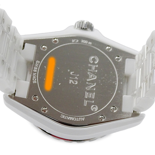 シャネル CHANEL 時計 メンズ ブランド J12 GMT デイト 2000本限定 自動巻き AT セラミック ステンレス SS H2126 ホワイト シルバー 磨き済み