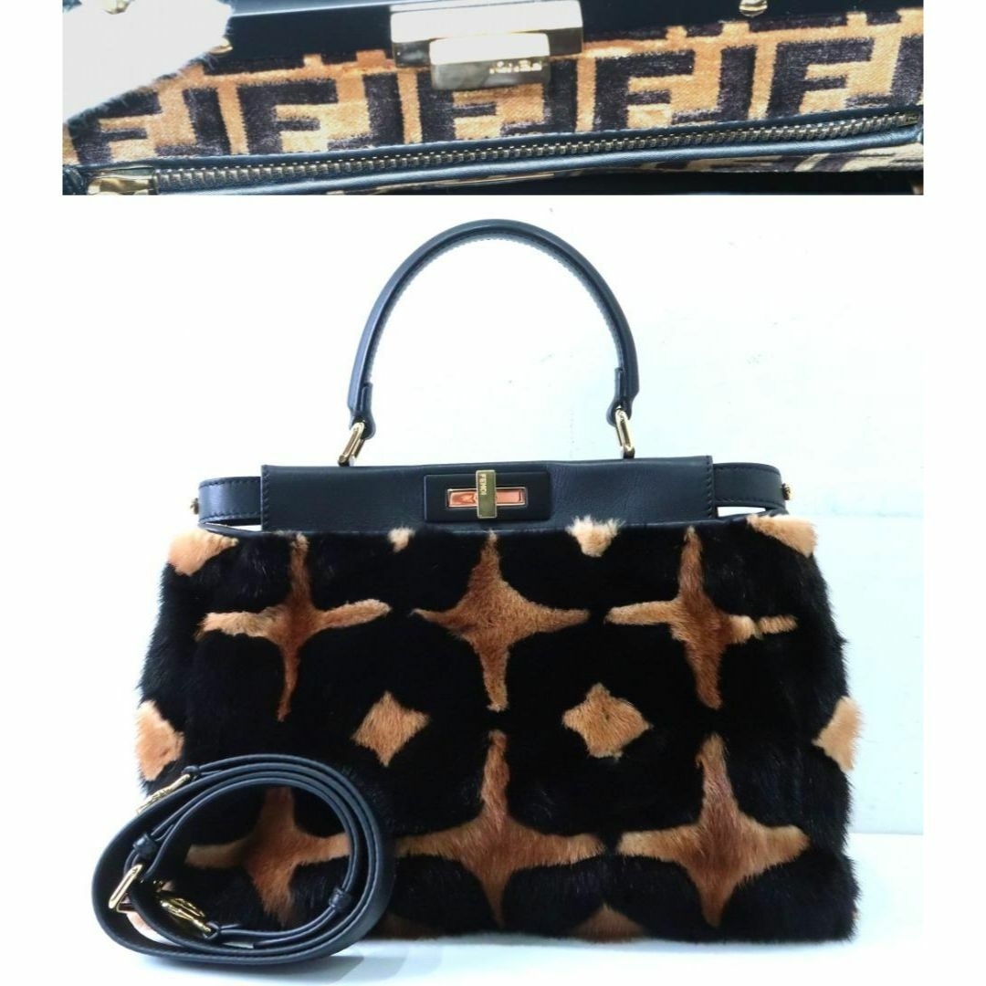 FENDI - ミンク!定価85万円 ズッカ柄 極美品 フェンディ 2WAYバッグ