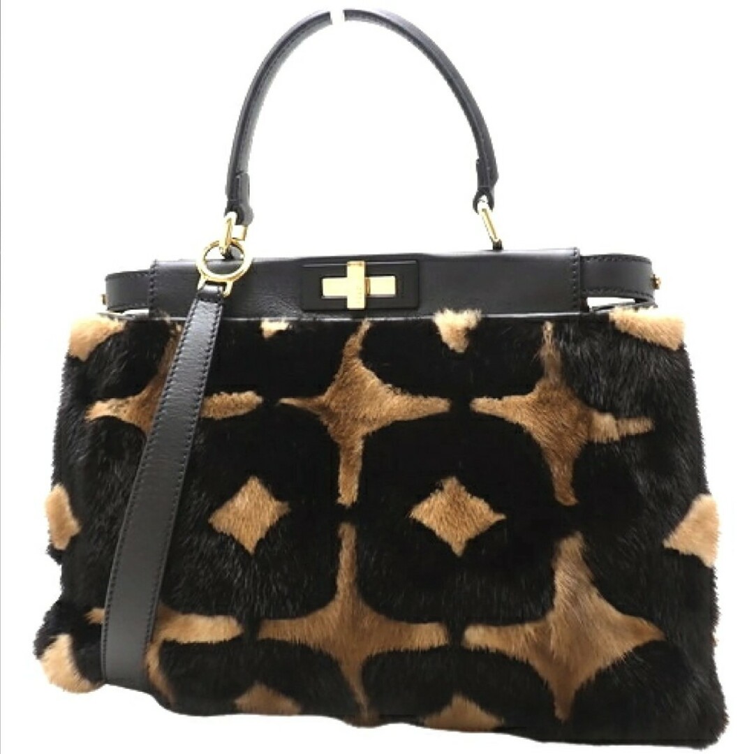 FENDI - ミンク!定価85万円 ズッカ柄 極美品 フェンディ 2WAYバッグ