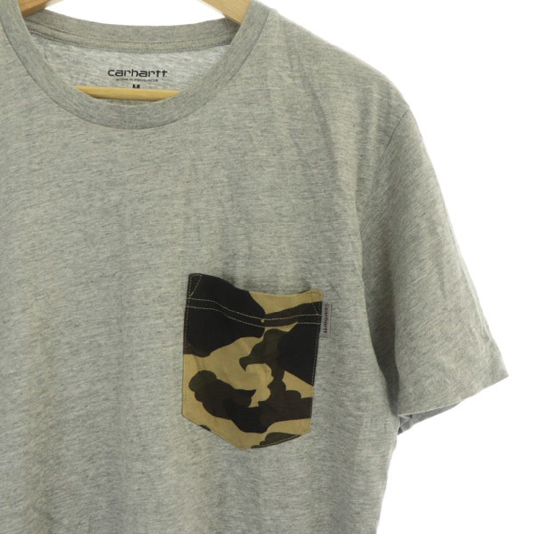 carhartt(カーハート)のカーハート Tシャツ 半袖 クルーネック 胸ポケット 迷彩柄 カモフラ 切替 メンズのトップス(Tシャツ/カットソー(半袖/袖なし))の商品写真