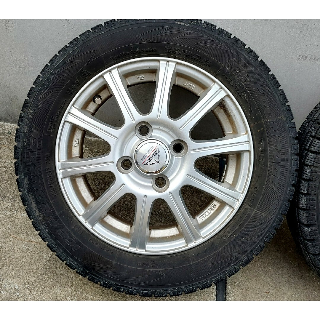 新古品【国産スタッドレスタイヤ付】4本セット☆155/65R13☆軽自動車等 3