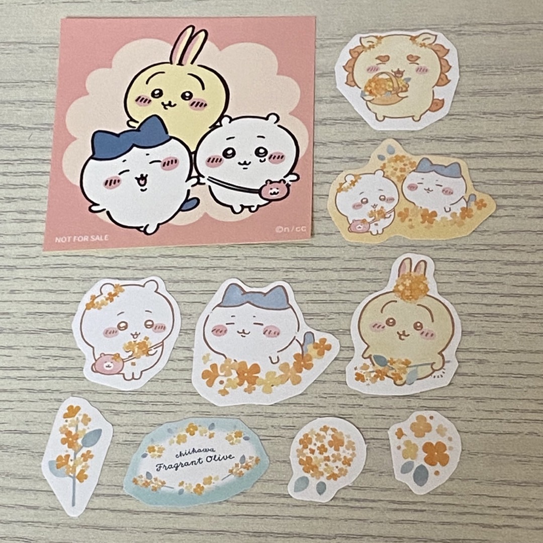 ちいかわ - ちいかわ 金木犀 キンモクセイ シール ノベルティ ちいかわ - ちいかわ 金木犀 キンモクセイ シール ノベルティ