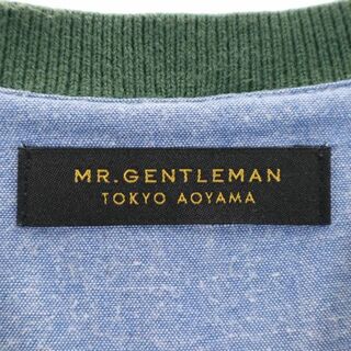 Mr.GENTLEMAN ミスタージェントルマン ニット・セーター L 紺x赤系