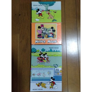 昭和レトミッキーマウスメモ帳4冊よろしくおねがいします(キャラクターグッズ)