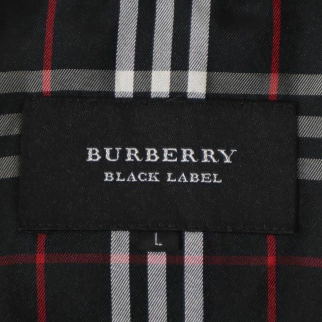 BURBERRY BLACK LABEL(バーバリーブラックレーベル)のバーバリーブラックレーベル 三陽商会 ミリタリージャケット L ブラック BURBERRY BLACK LABEL メンズ 【中古】  【231001】 メンズのジャケット/アウター(ダッフルコート)の商品写真