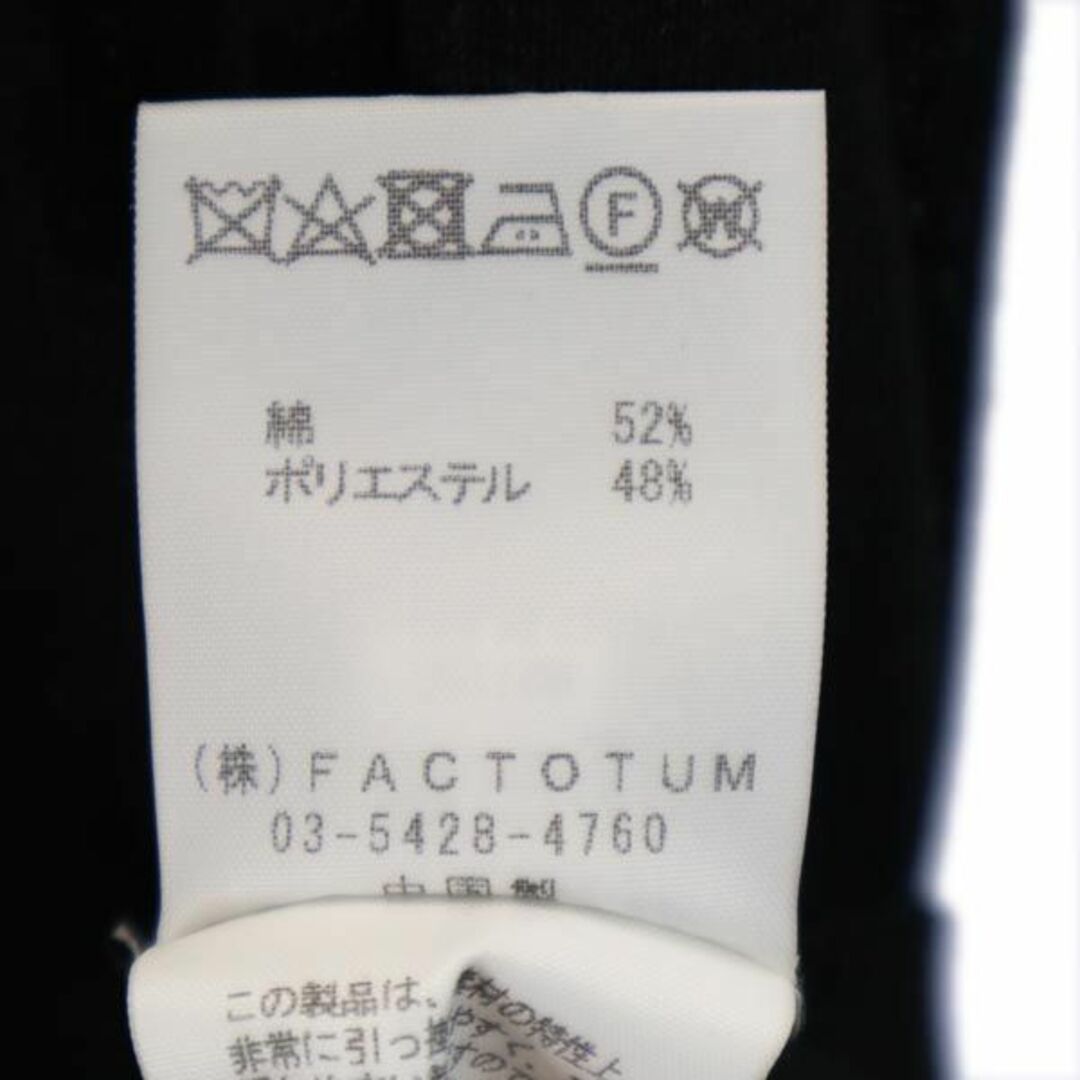 ファクトタム コットンブレンド ニット 36 ブラック FACTOTUM 長袖 セーター メンズ   【231001】 8