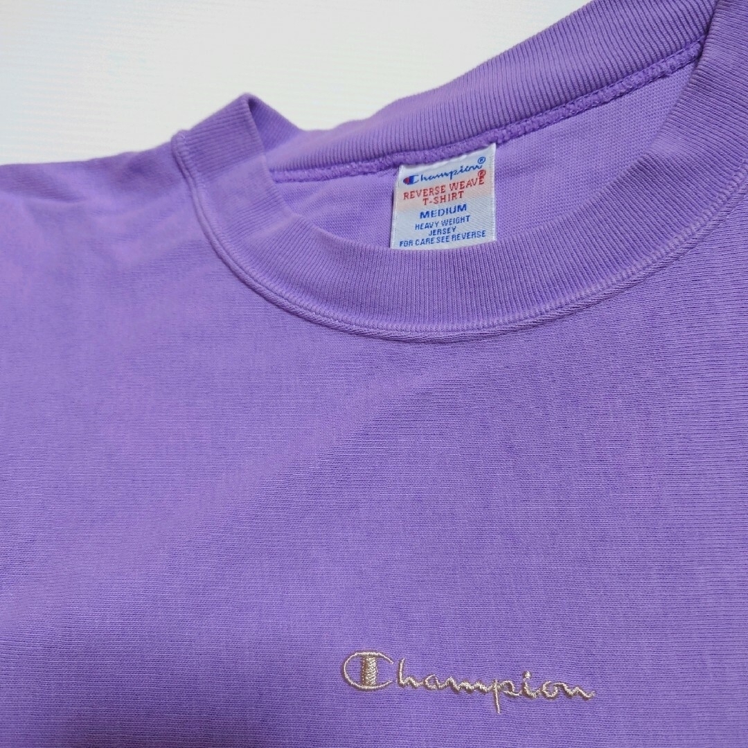 Champion(チャンピオン)のChampion　リバースウェーブ　ロングTシャツ　パープル レディースのトップス(Tシャツ(長袖/七分))の商品写真