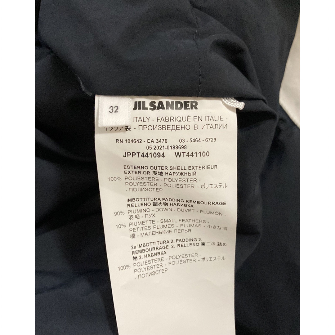 Jil Sander(ジルサンダー)の専用◆美品◆Jil Sander ジルサンダー フードダウンベスト 紺 レディースのジャケット/アウター(ダウンベスト)の商品写真