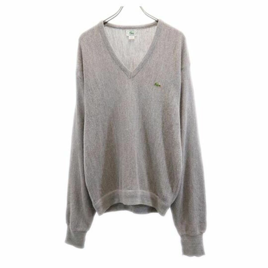 ラコステ 90s オールド USA製 Vネック ニット XL グレー系 IZODLACOSTE ロゴ 長袖 セーター メンズ 【中古】 【231001】 | フリマアプリ ラクマ