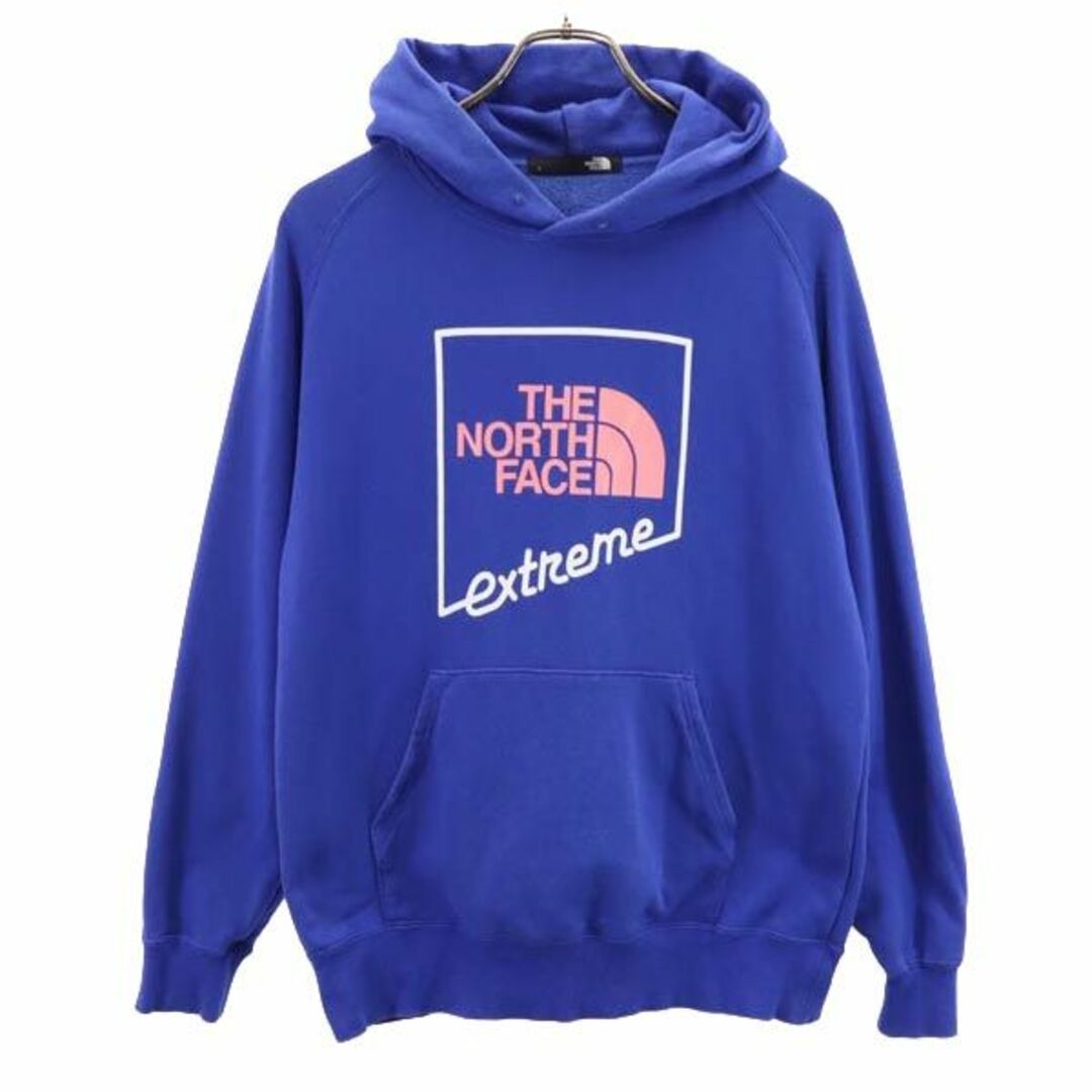 ノースフェイス　薄手パーカー　ブルー青L エクストリームThenorthface