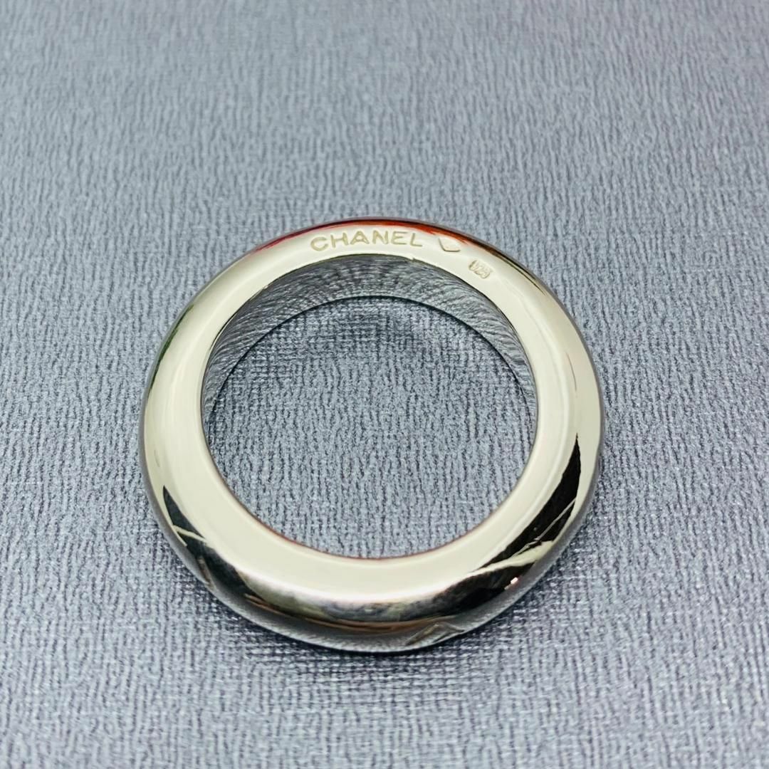 440 極美品 シャネル ロゴ アルファベット リング 指輪 12.5 号 SV