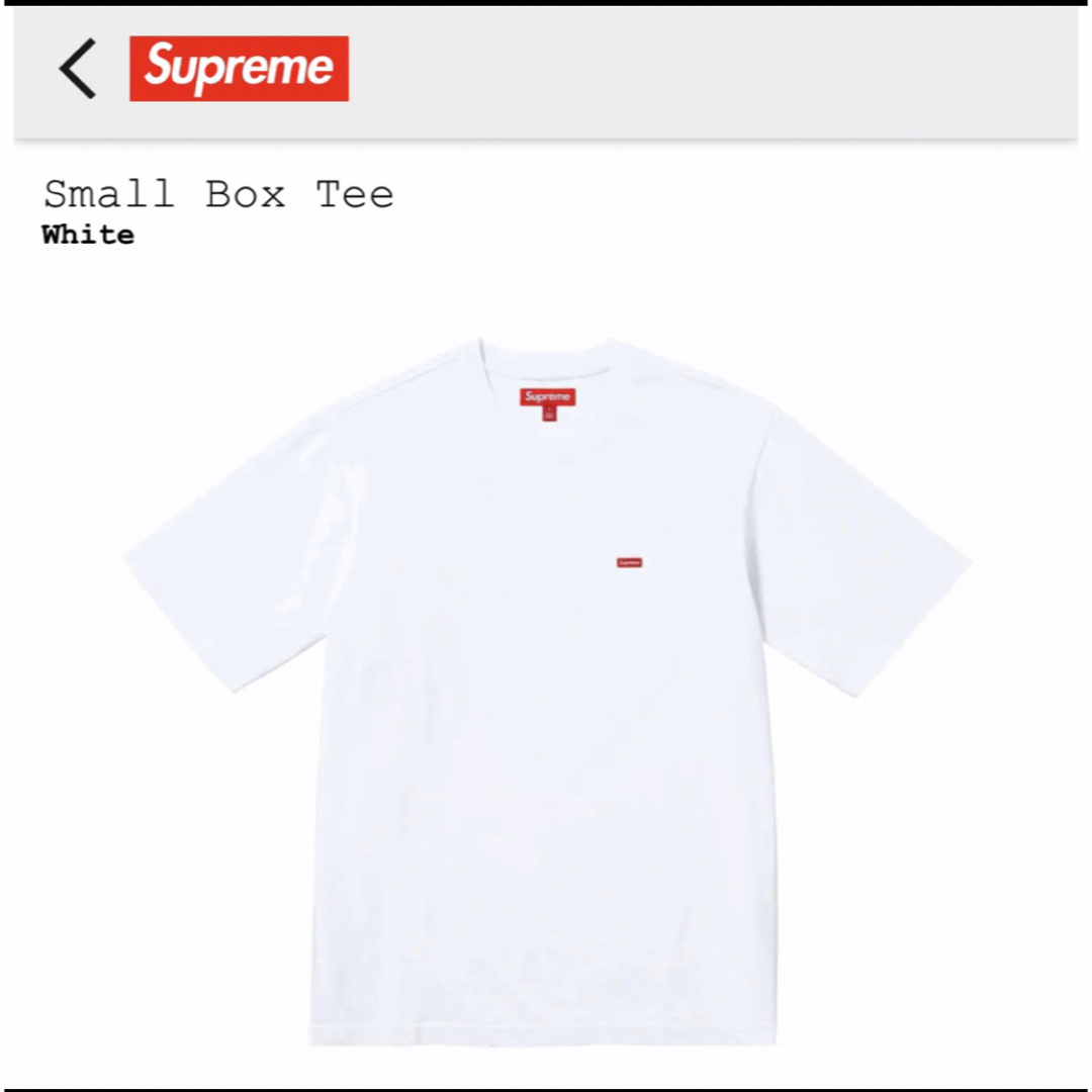 Supreme Small Box Tee 白 M