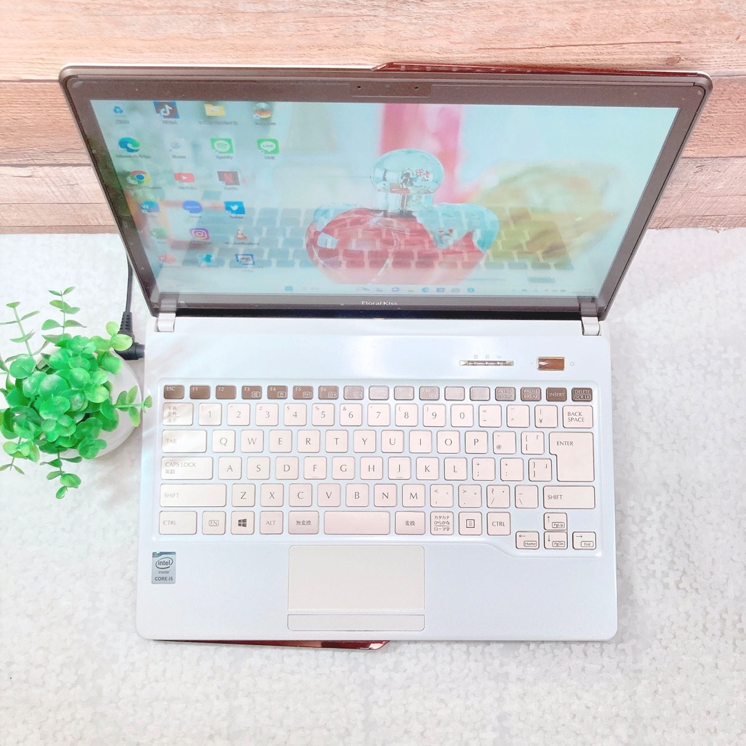 Win11富士通❣️ピンクノートパソコン✨大容量500GB❣️WEBカメラ✨初心者☘️Kira✶PC