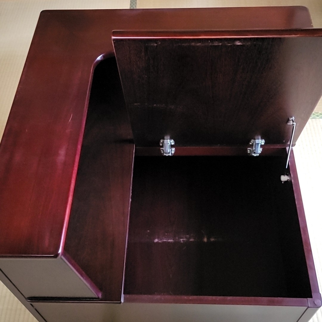 カリモク家具 - カリモク コーナーテーブル サイドテーブル 収納付き