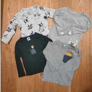 プチバトー(PETIT BATEAU)の長袖T シャツ 4枚セット プチバトー 西松屋(Tシャツ/カットソー)