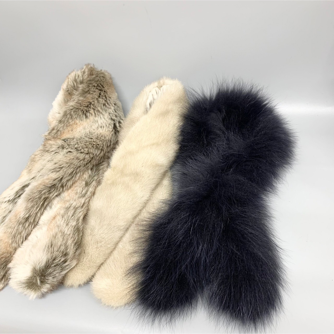 美品 毛皮 ファー ストール ショール マフラー 3点おまとめの通販 by