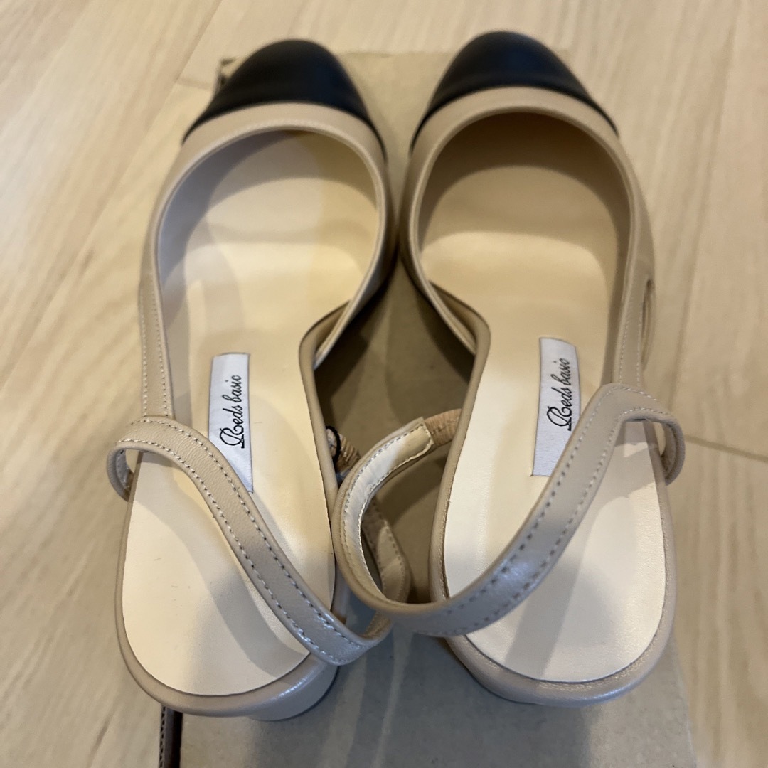 新品未使用★select shop k バイカラーパンプス　24.5 レディースの靴/シューズ(ハイヒール/パンプス)の商品写真