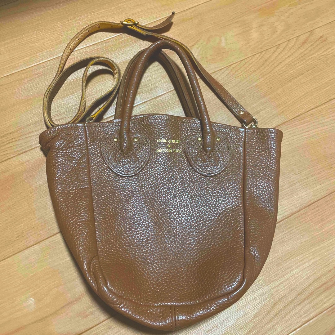 YOUNG&OLSEN  PETITE LEATHER TOTE