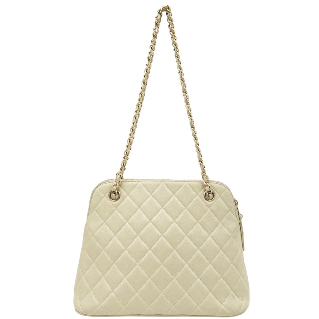 CHANEL シャネル マトラッセ チェーンショルダーバッグ ホワイト CHANEL シャネル マトラッセ チェーンショルダーバッグ ホワイト