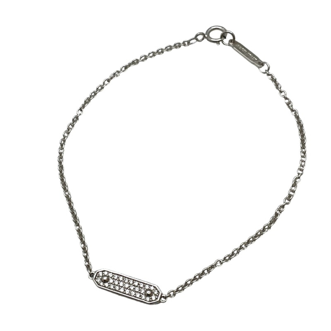 ティファニー TIFFANY&CO タグチェーン ダイヤブレス 750WG K18ホワイトゴールド ジュエリー 1