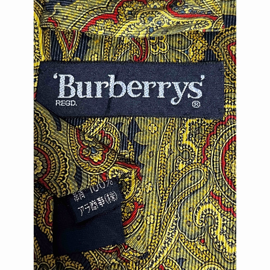 ✨️美品✨️ BURBERRY アラベスク柄 ペイズリー ネイビー カーキー-