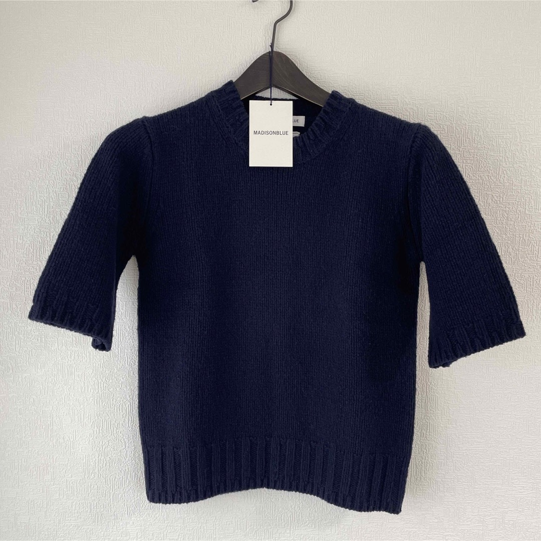 マディソンブルー CREW NECK S/S PO 半袖 ニット セーター