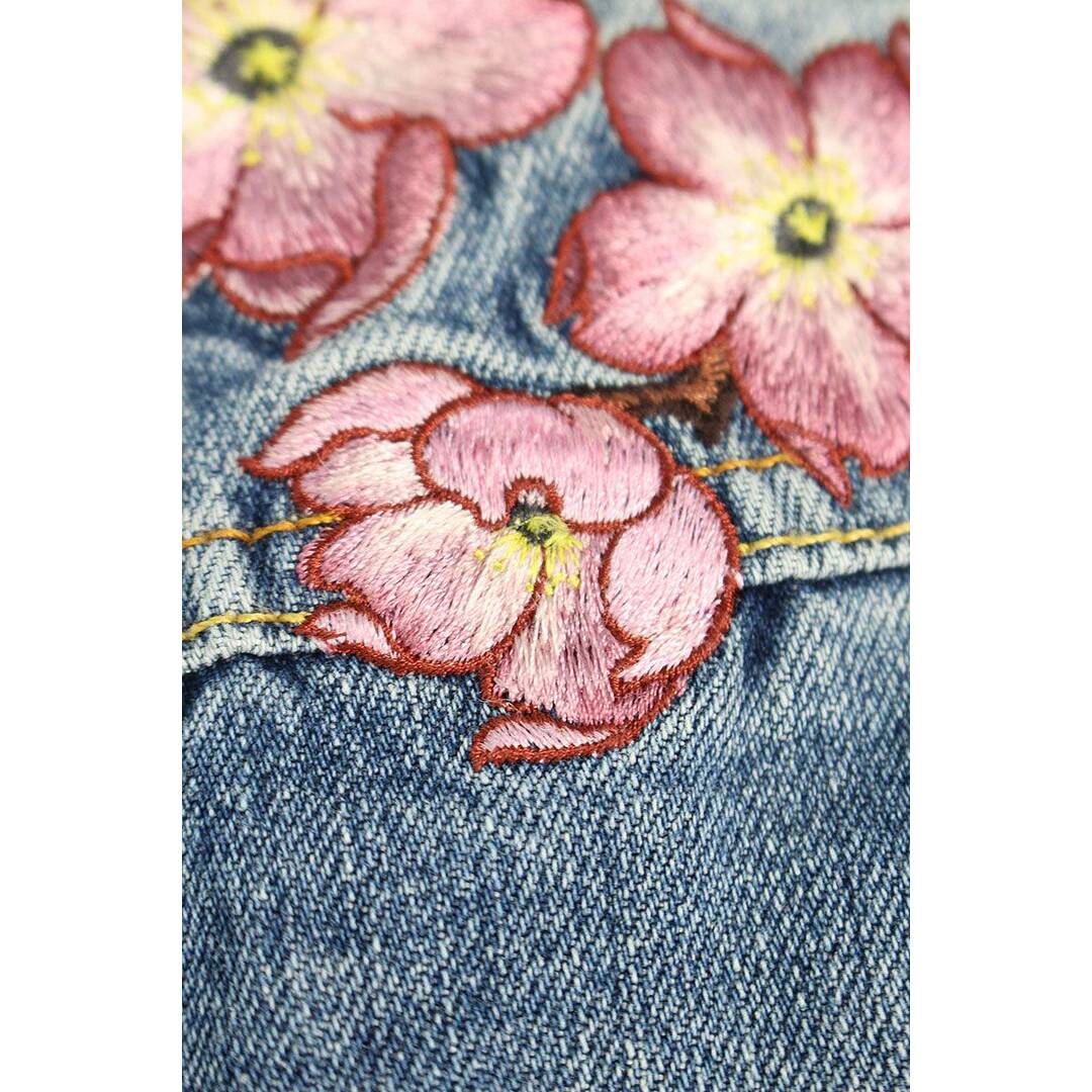 PALACE(パレス)のパレス ×エビス YEBISU　  Type One Denim Jacket 花柄刺繍デニムジャケット メンズ S メンズのジャケット/アウター(Gジャン/デニムジャケット)の商品写真