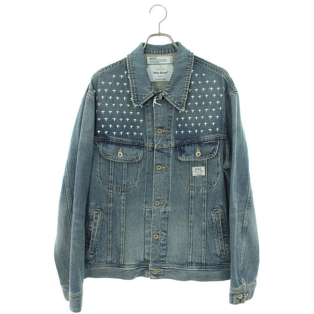 ダイリク DAIRIKU 22AW Cross Embroidery Vintage Denim Jacket 22AW D