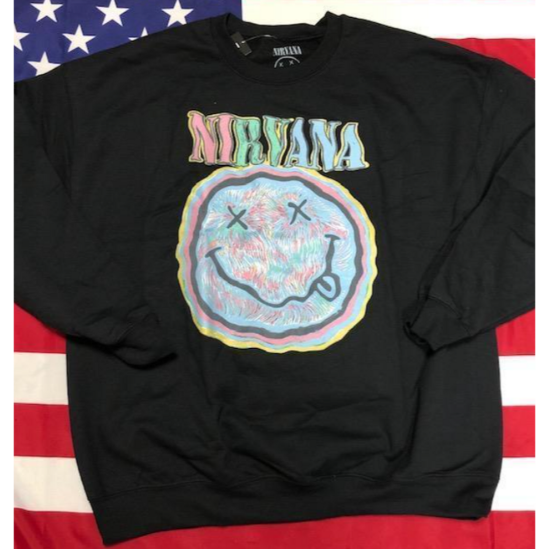 Urban Outfitters(アーバンアウトフィッターズ)のNIRVANA スウェット ニルヴァーナ オフィシャル 日本未入荷 メンズのトップス(スウェット)の商品写真