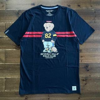 ビバリーヒルズポロクラブ(BEVERLY HILLS POLO CLUB（BHPC）)のベア tシャツ 半袖 ベア柄 くま ビバリーヒルズポロクラブ 黒 XL(Tシャツ/カットソー(半袖/袖なし))