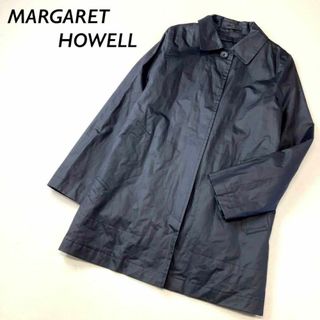 マーガレットハウエル(MARGARET HOWELL)のMARGARET HOWELL ステンカラーコート ブラック(スプリングコート)