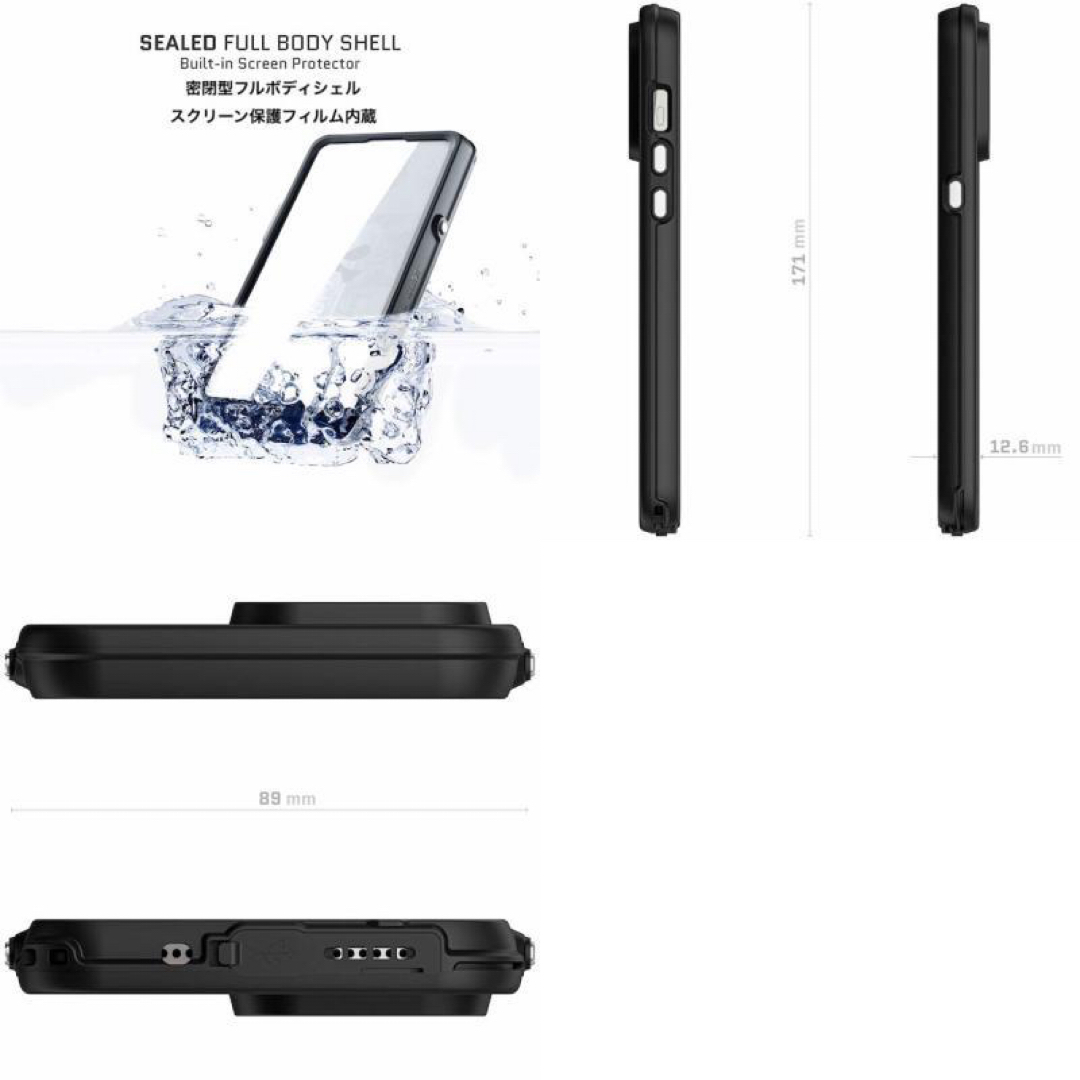 GHOSTEK iPhone 15 Pro Nautical Slim ブラック スマホ/家電/カメラのスマホアクセサリー(iPhoneケース)の商品写真