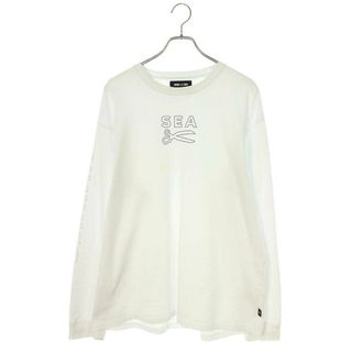 ウィンダンシー(WIND AND SEA)のウィンダンシー ×デンハム DENHAM  STITCH RAZOR L/S TEE ロゴステッチ長袖カットソー メンズ L(Tシャツ/カットソー(七分/長袖))