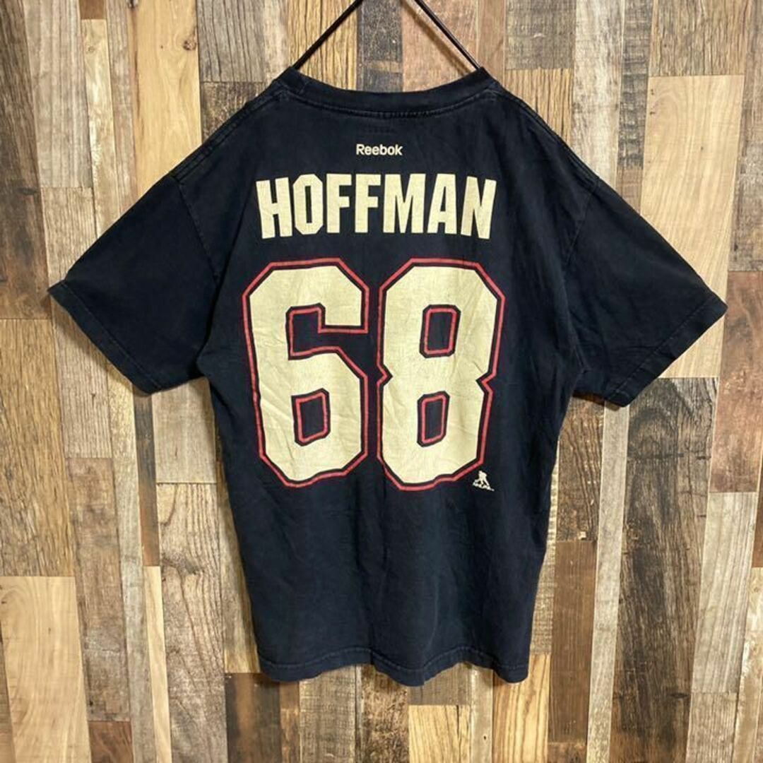 Reebok - リーボック ホッケー NHL スポーツ ナンバー Tシャツ USA古着