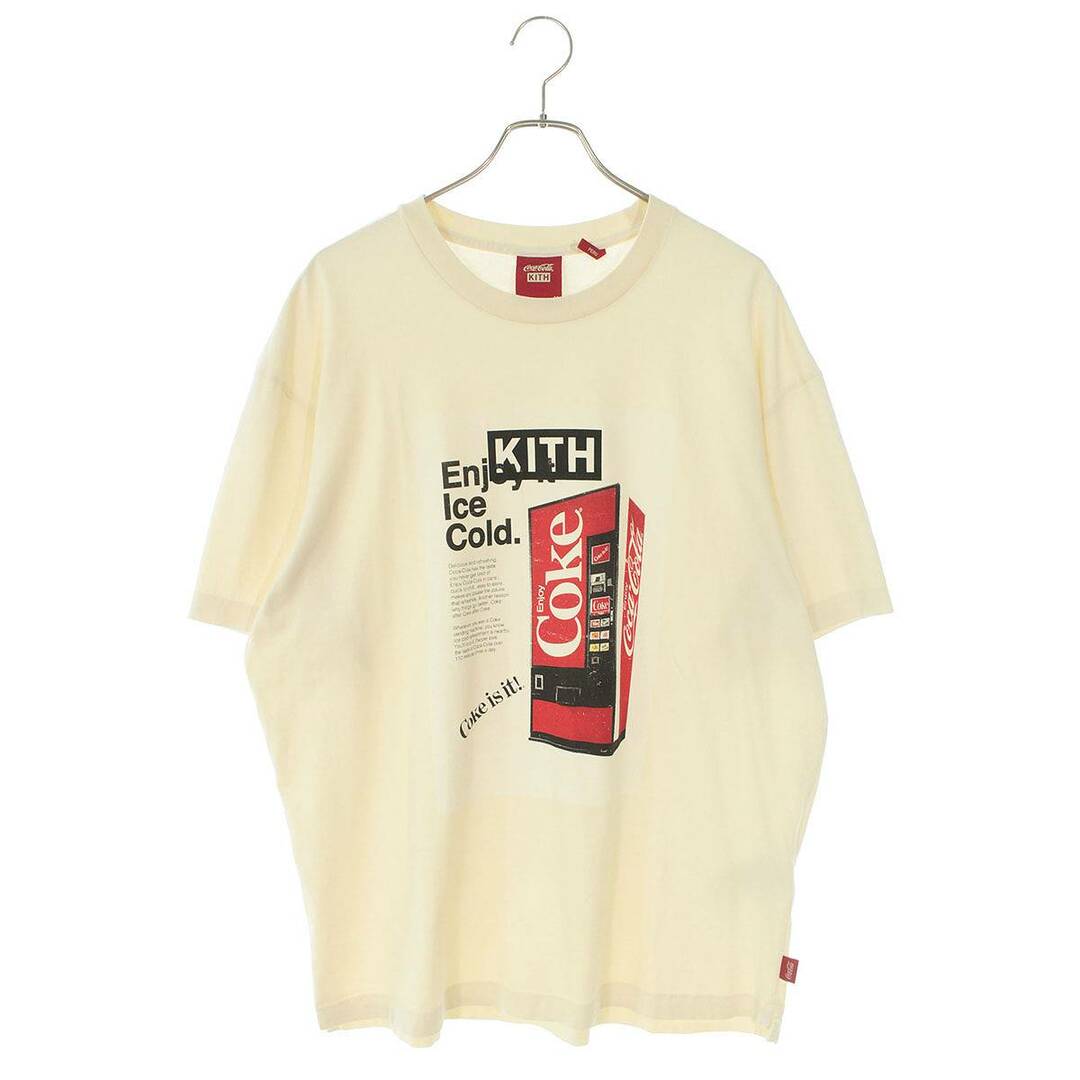 キス ×コカコーラ  ICE COLD VINTAGE TEE ヴィンテージ加工Tシャツ メンズ M