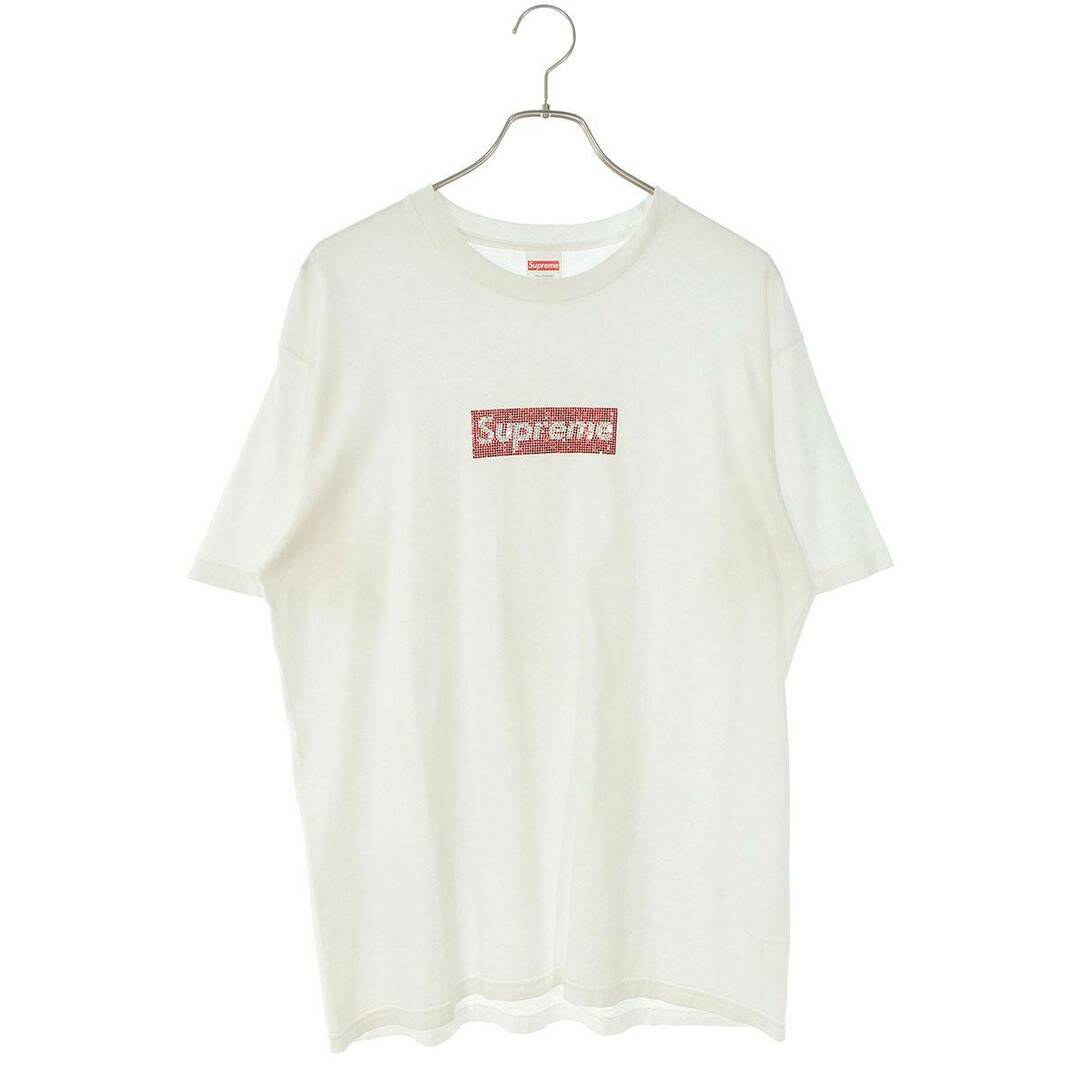 シュプリーム  19SS  Swarovski Box Logo Tee スワロフスキーボックスロゴTシャツ メンズ M