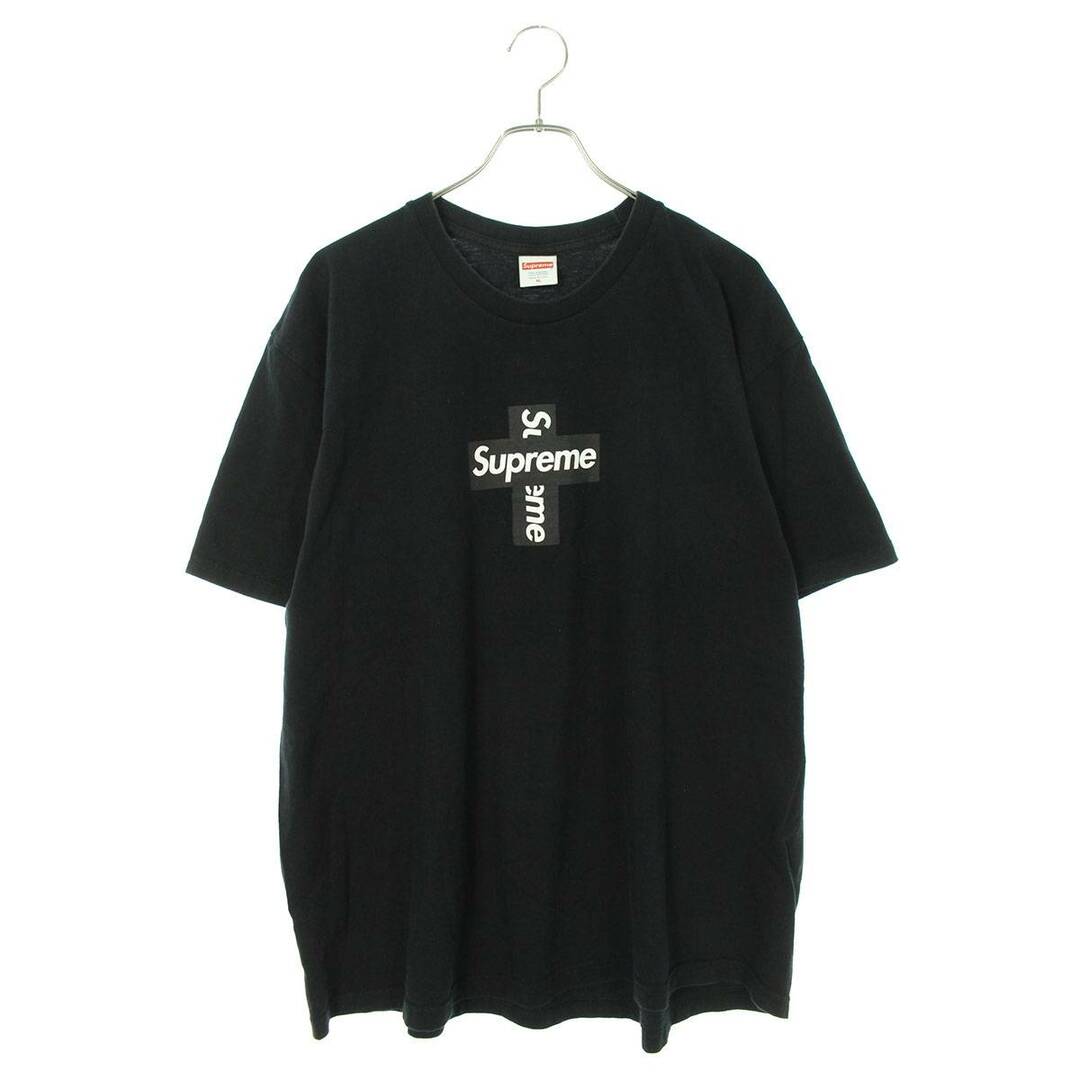 supreme cross box logo tee black XL