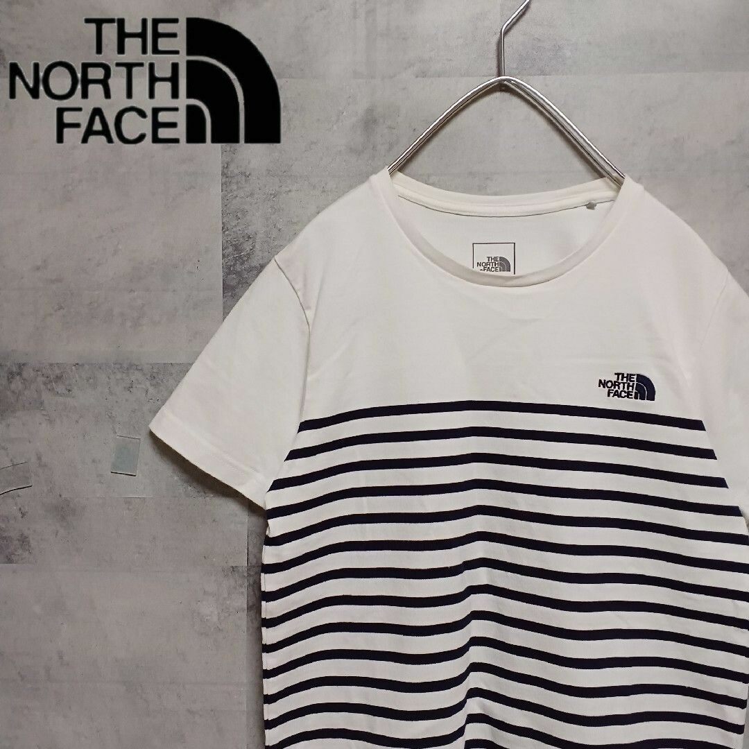 THE NORTH FACE ザノースフェイス レディースTシャツ M ボーダー