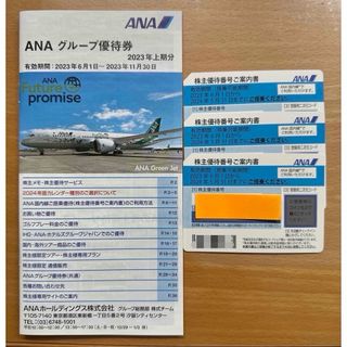 エーエヌエー(ゼンニッポンクウユ)(ANA(全日本空輸))のANA 全日空株主優待券３枚＋グループ優待券1冊(航空券)