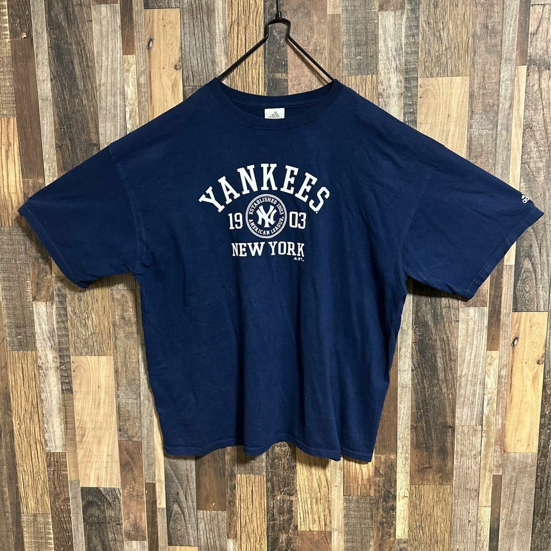 アディダス ヤンキース MLB ベースボール 野球 Tシャツ USA古着 90s