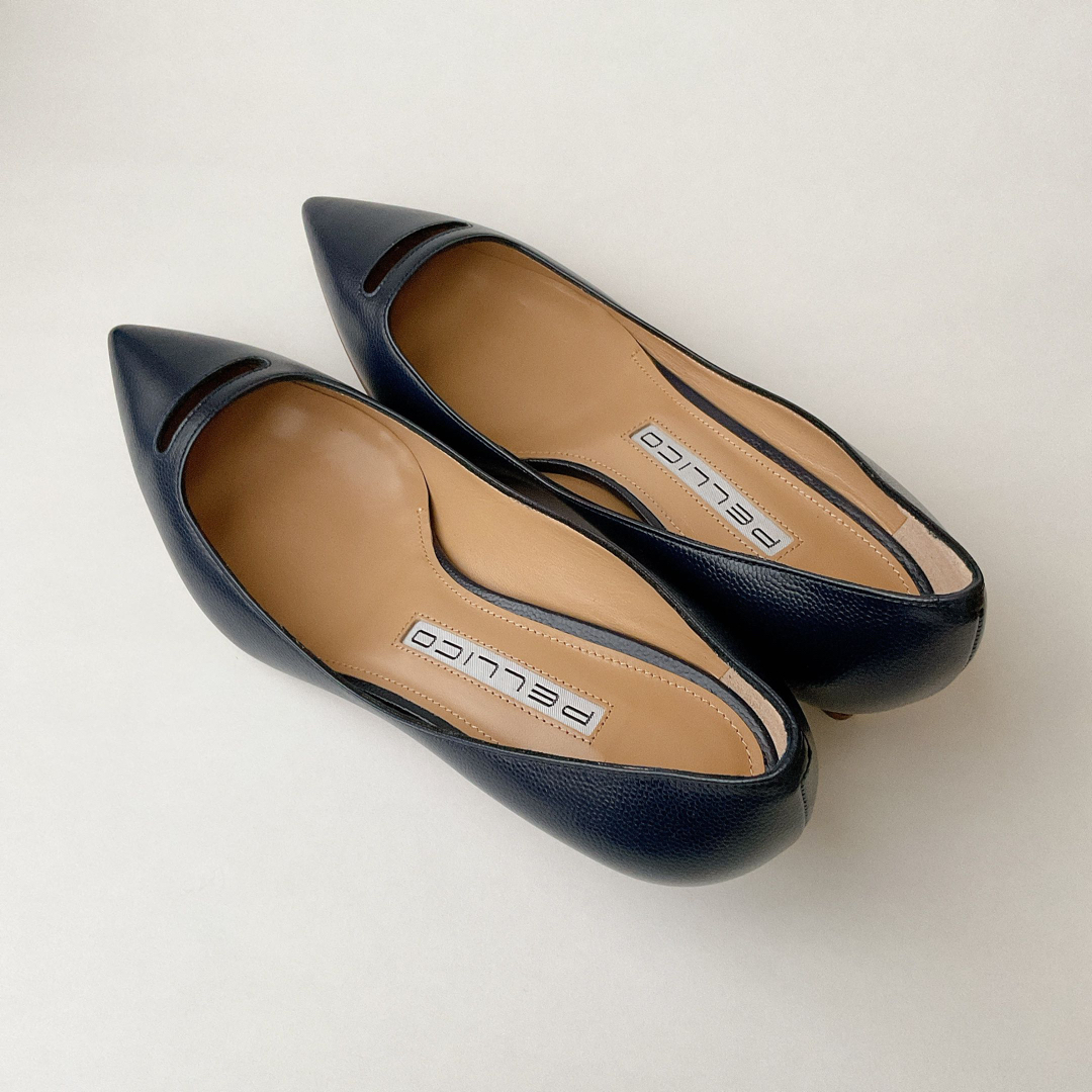 PELLICO - 未使用◇ANELLIパンプス37.5 24.5cmペリーコアネッリPELLICO