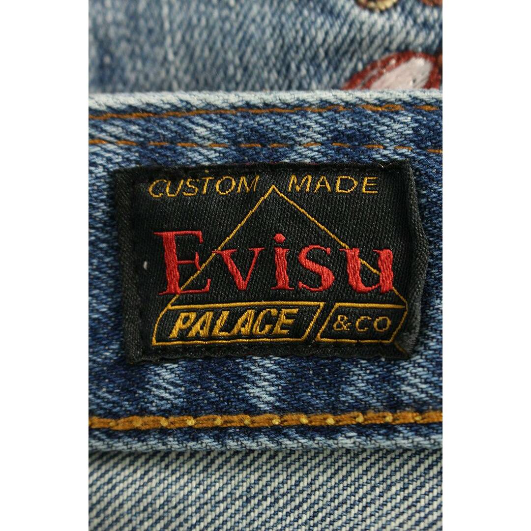 PALACE(パレス)のパレス ×エビス YEBISU　  Stone Wash Jean 花柄刺繍デニムパンツ メンズ 30インチ メンズのパンツ(デニム/ジーンズ)の商品写真