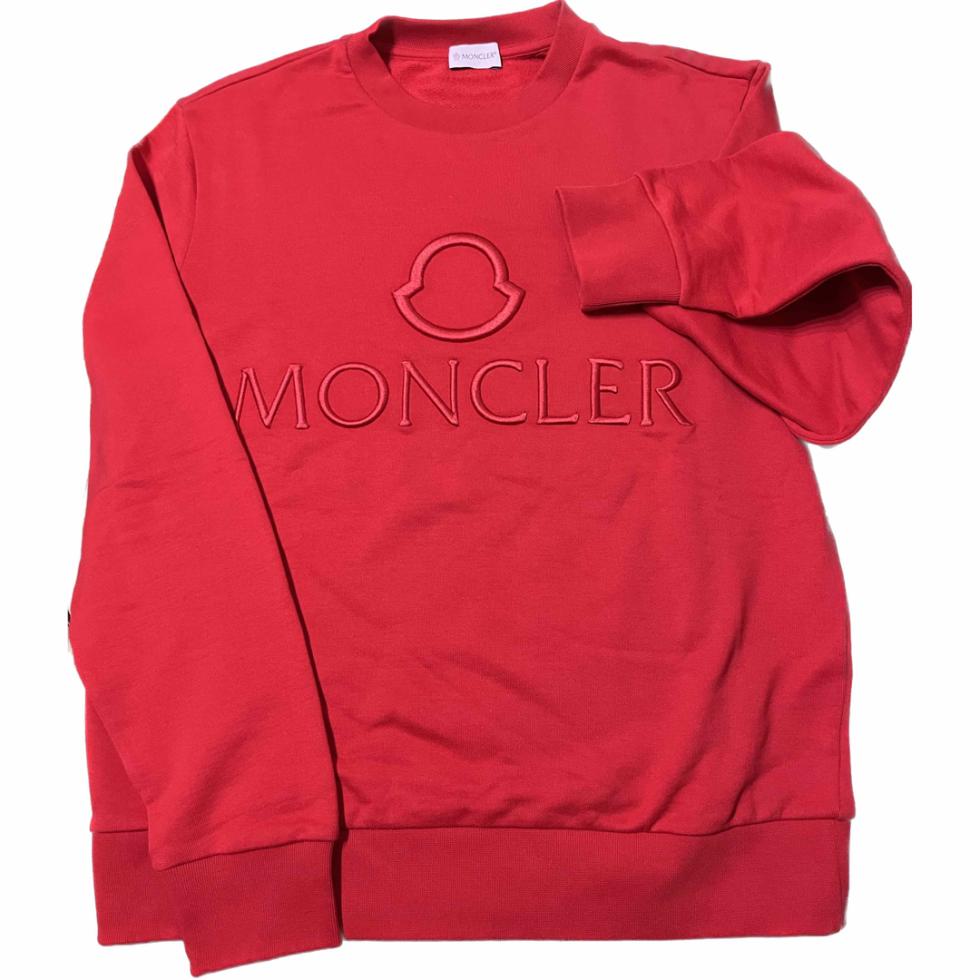 ★最新作★ MONCLER トレーナー スウェット Ｓ　モンクレール  赤字