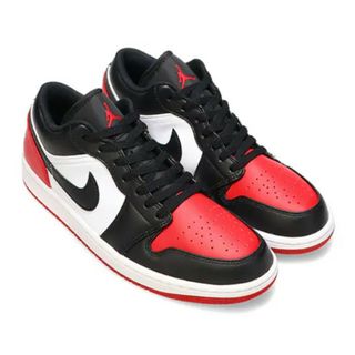 ジョーダン(Jordan Brand（NIKE）)のNIKE AIR JORDAN 1 LOW bred toe(スニーカー)