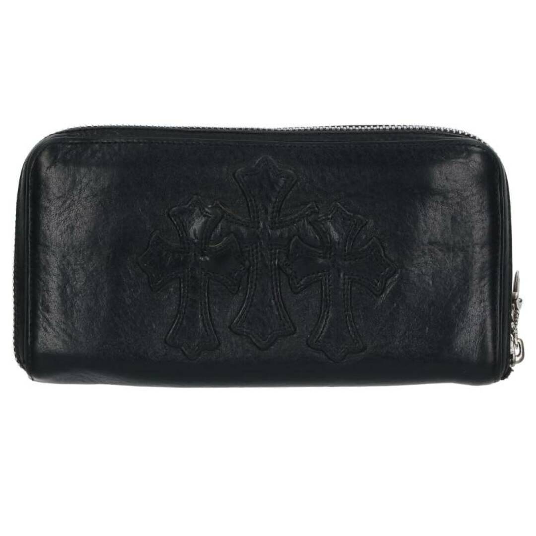 クロムハーツ REC F ZIP 3クロスラウンドジップレザーウォレット財布