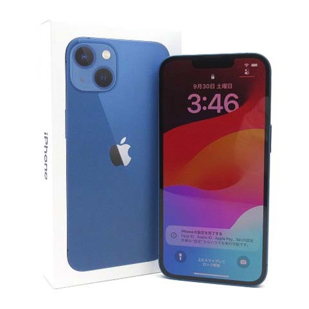 Apple iPhone13 128GB ブルー SIMフリー MLNG3J/A - スマートフォン本体