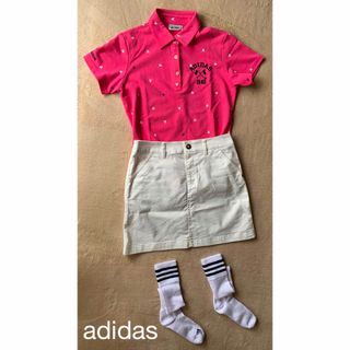 アディダス(adidas)のadidas#アディダス#スカート#白#ホワイト#サイズS(ウエア)