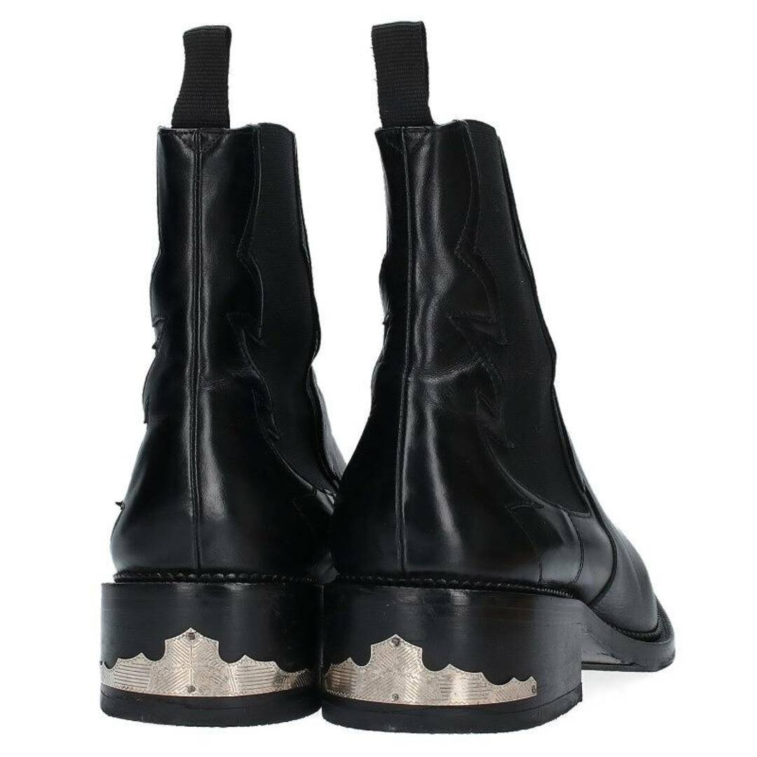 トーガビリリース  METAL SIDEGORE BOOTS ヒールメタル付きサイドゴアウエスタンブーツ メンズ 43