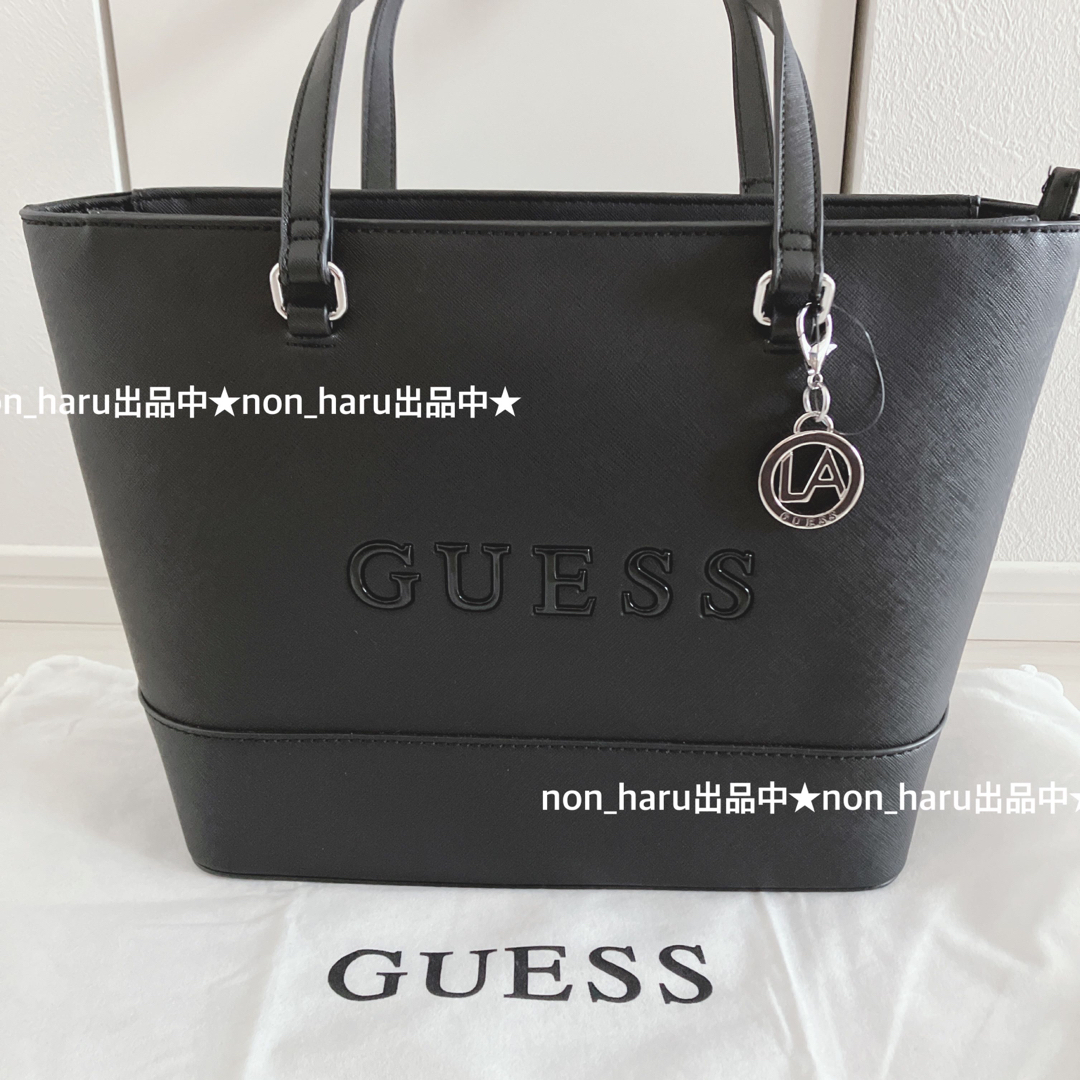 新品未使用 GUESS ゲス ショルダーバッグ ブラック トートバッグ bag | フリマアプリ ラクマ