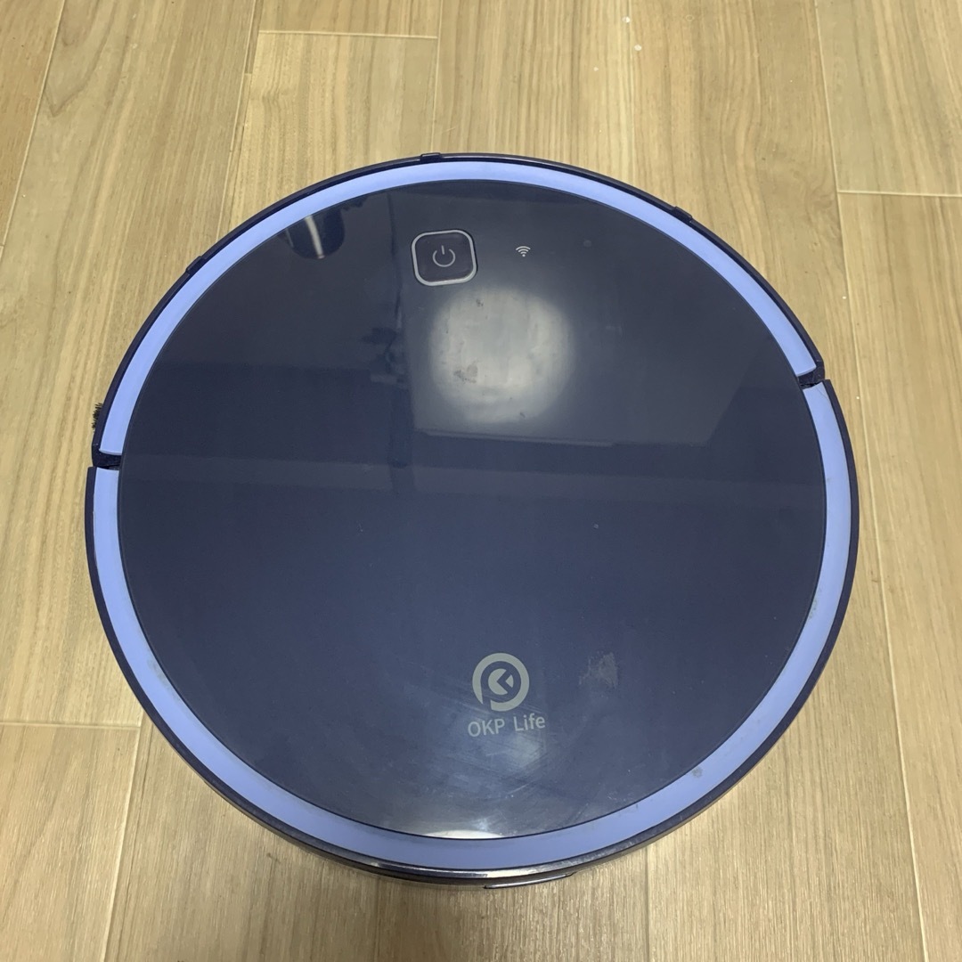 OKP ロボット掃除機 超薄型 WiFi対応  自動掃除機自動充電 (ブルー)